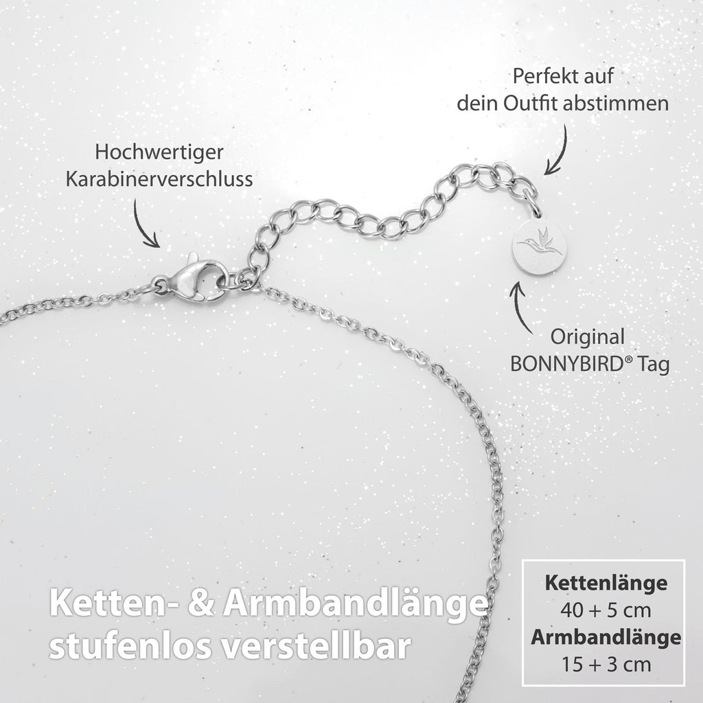 Bundel: BonnyWorld globe ketting + zilveren armband
