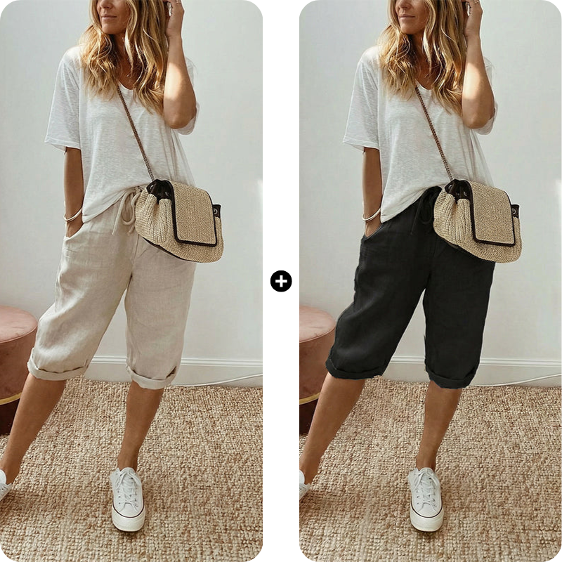 Lina – luchtige, comfortabele capribroek