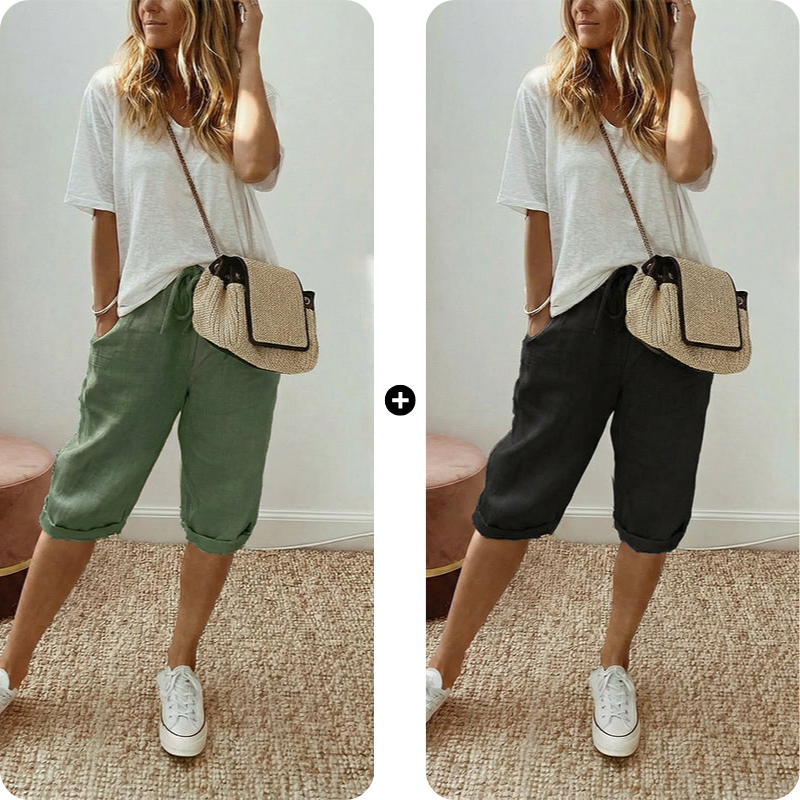 Lina – luchtige, comfortabele capribroek