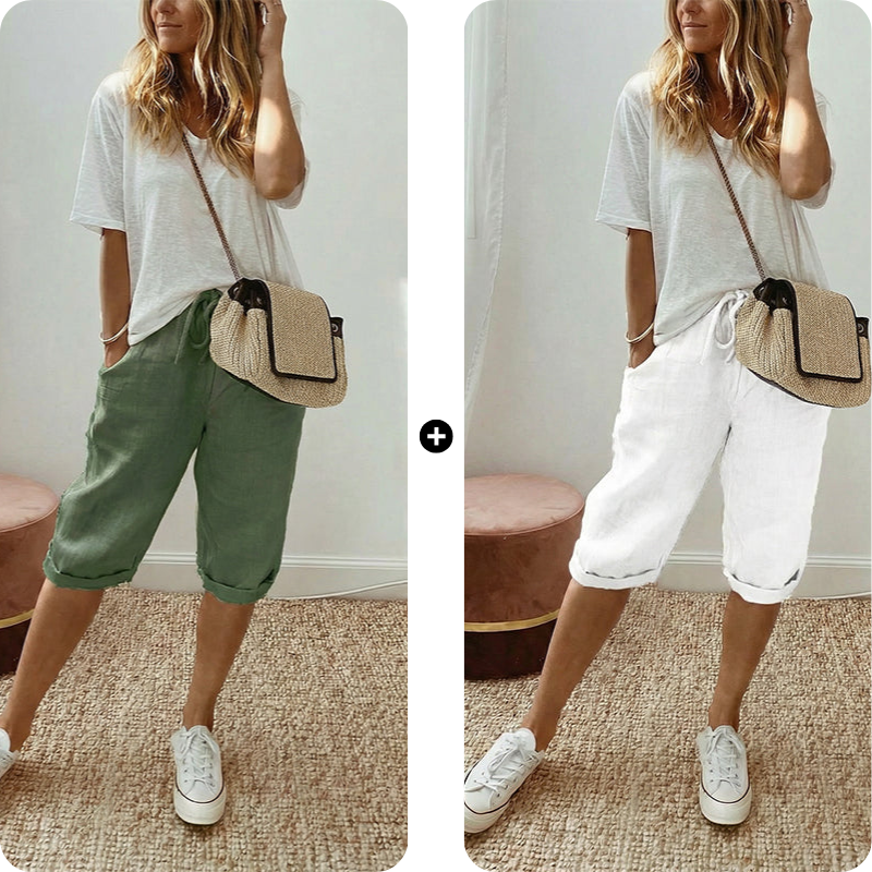 Lina – luchtige, comfortabele capribroek