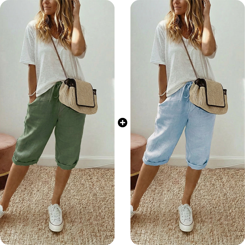 Lina – luchtige, comfortabele capribroek