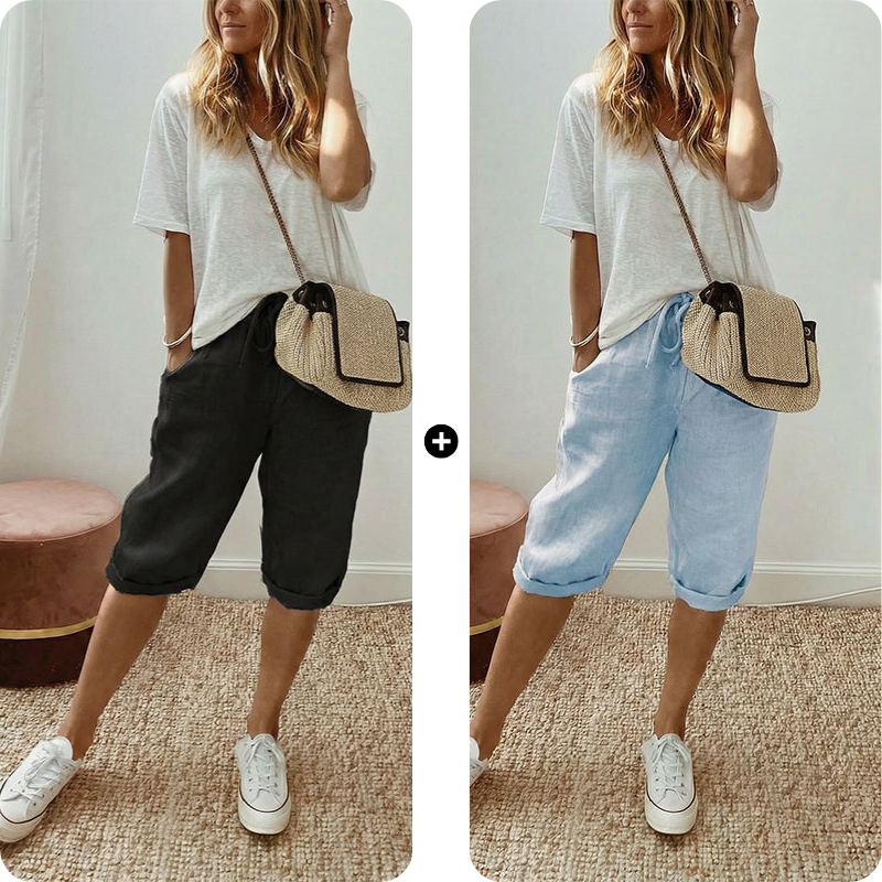 Lina – luchtige, comfortabele capribroek