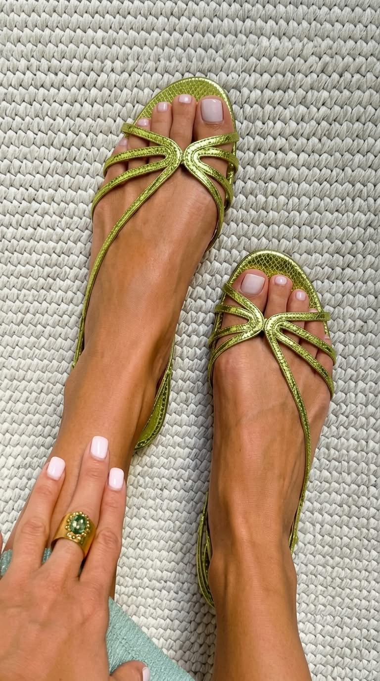 Ginevra | Elegante Goldsandalen für die Sommersaison