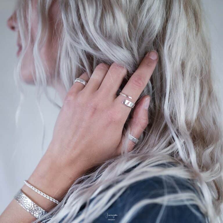 Verstellbarer eleganter Ring aus 925er Silber