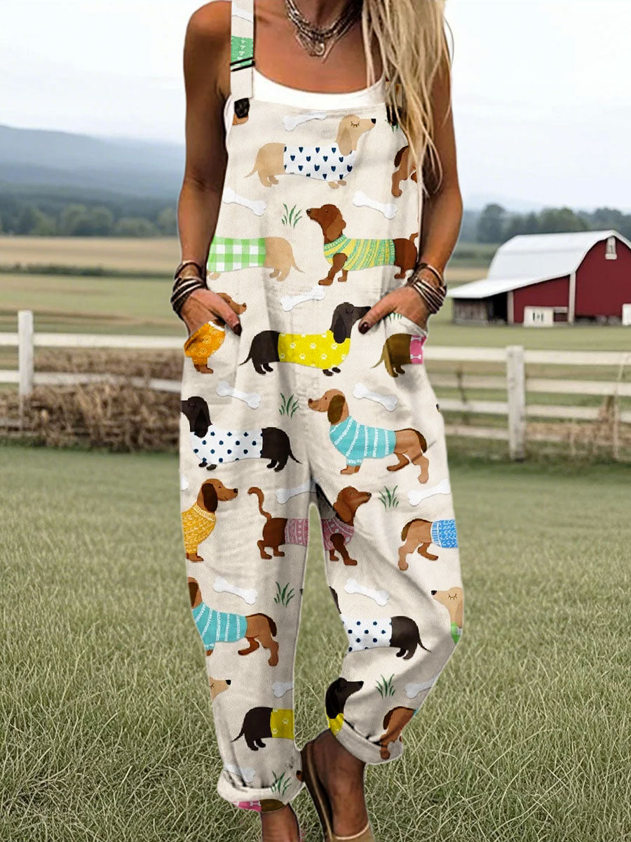 Genade | Giocoso-jumpsuit met Stampa di Cani