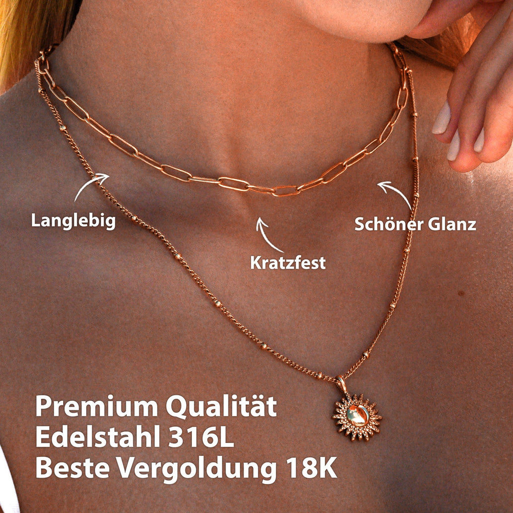 BonnyLink schakelketting roségoud