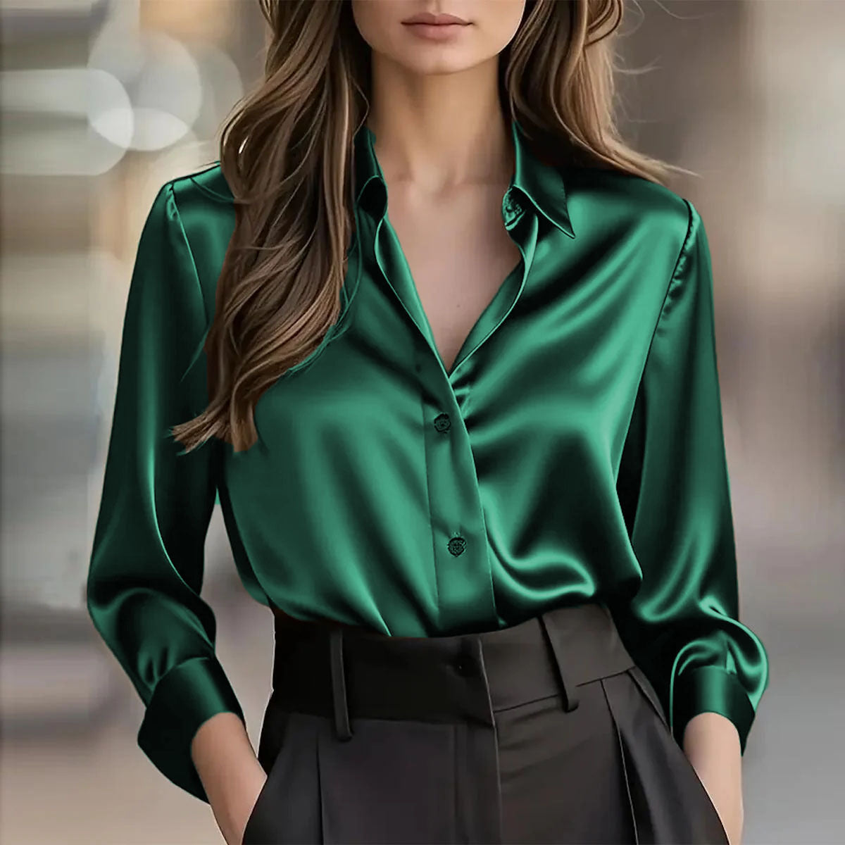 Soho luxe satijnen blouse voor dames