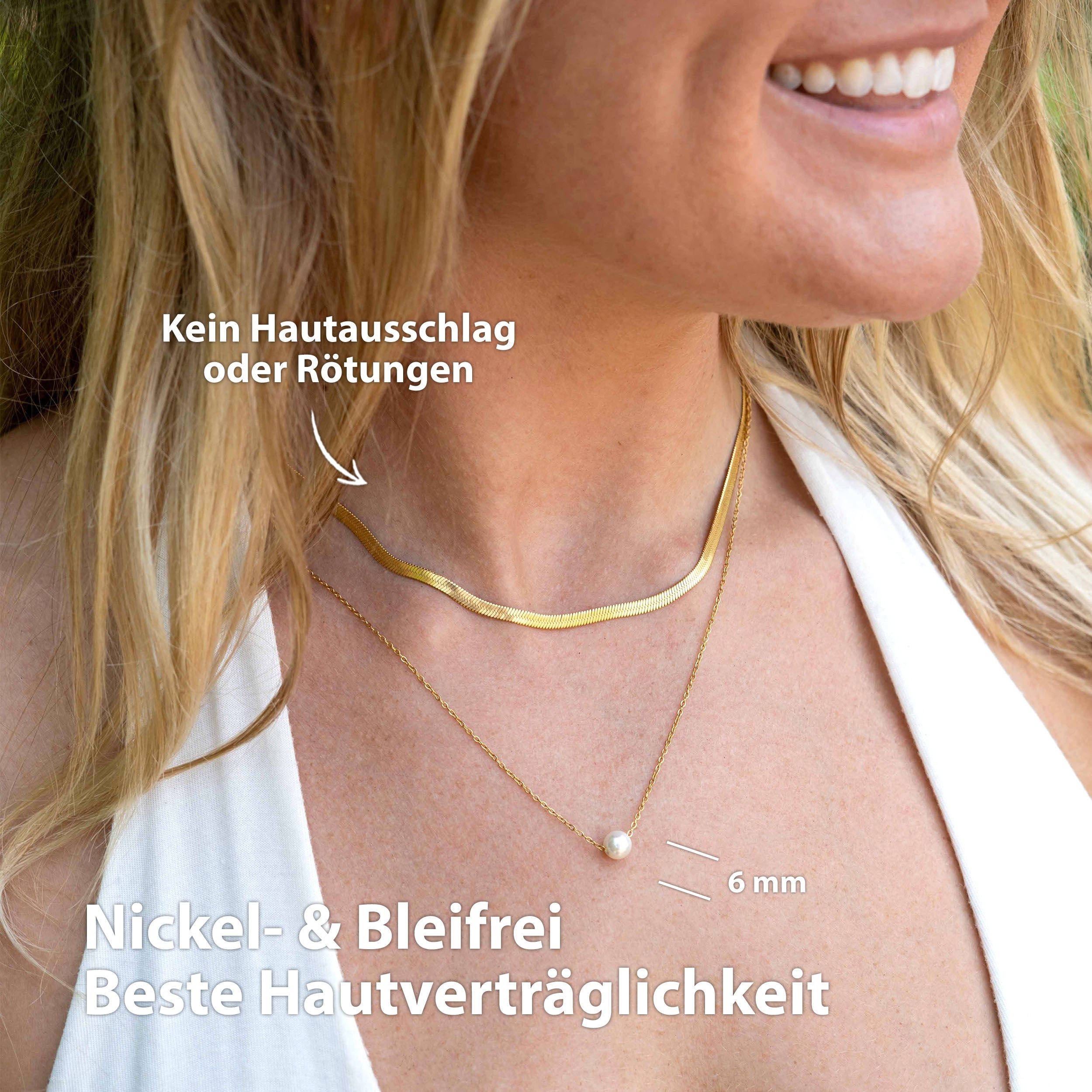 BonnyPearl ketting met parelgoud