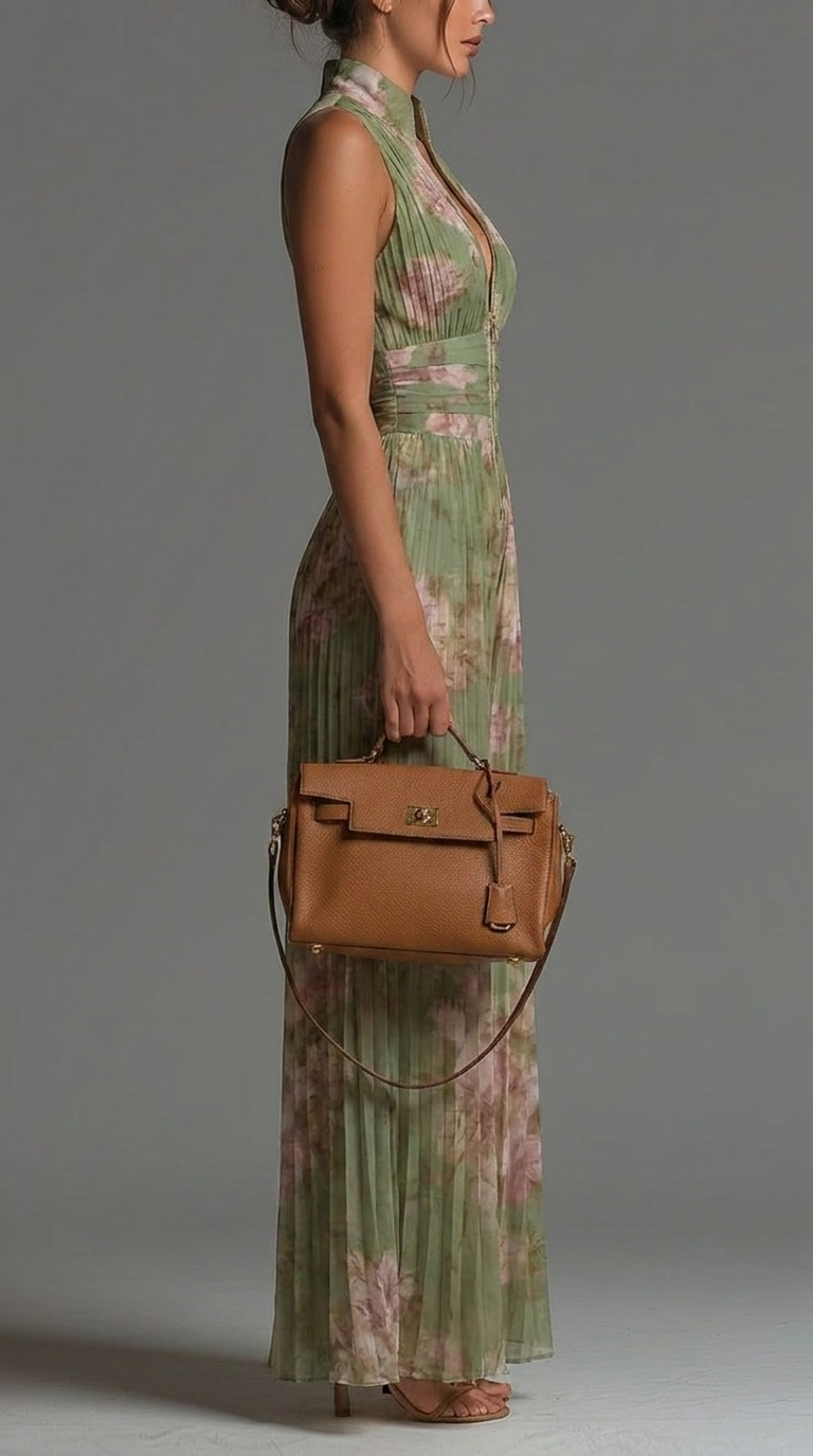 Zineb | Faltender Floral-Design Jumpsuit