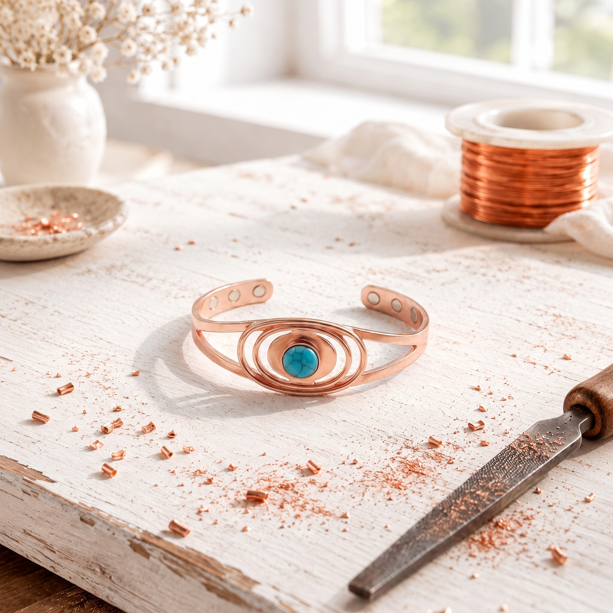 Kupferarmband Ozean