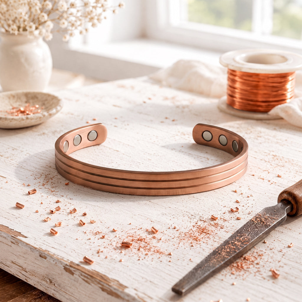 Bracelet en cuivre Furrow