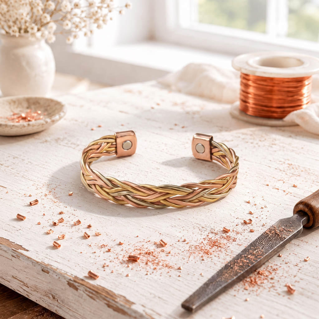 Vergoldete Kupferarmband