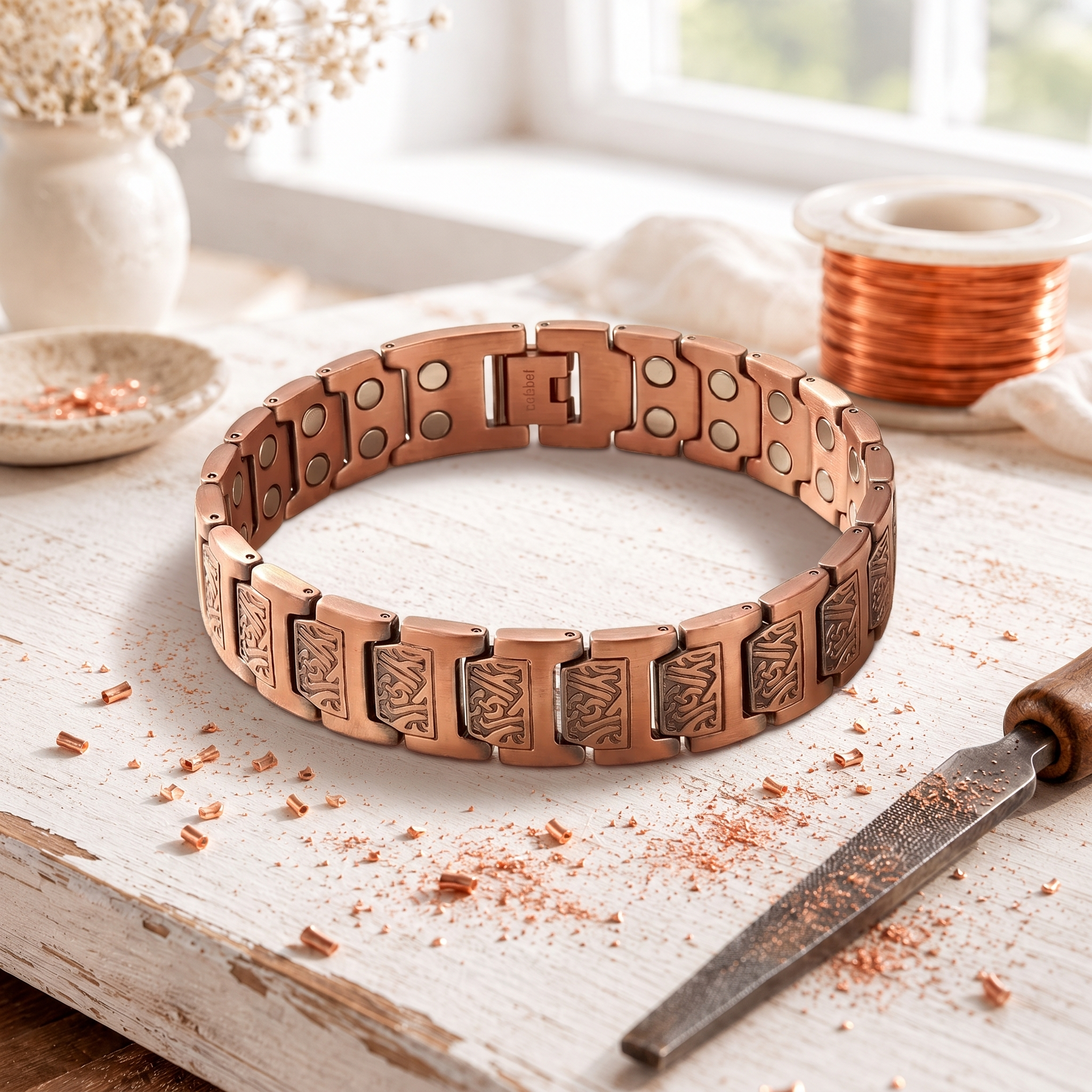 Herren-Armband aus Kupfer