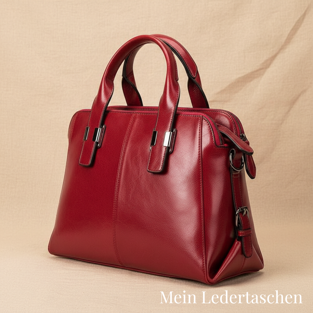 Rode luxe bucketbag
