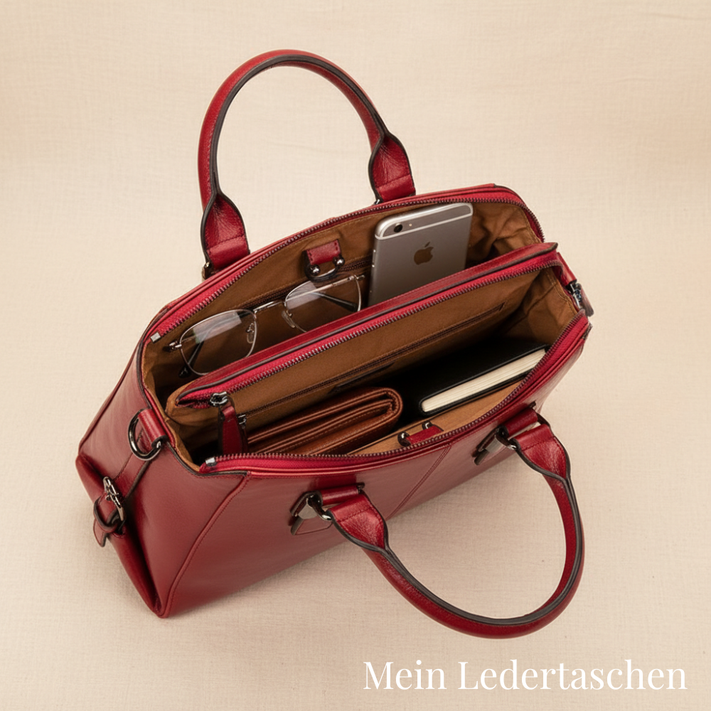 Rode luxe bucketbag