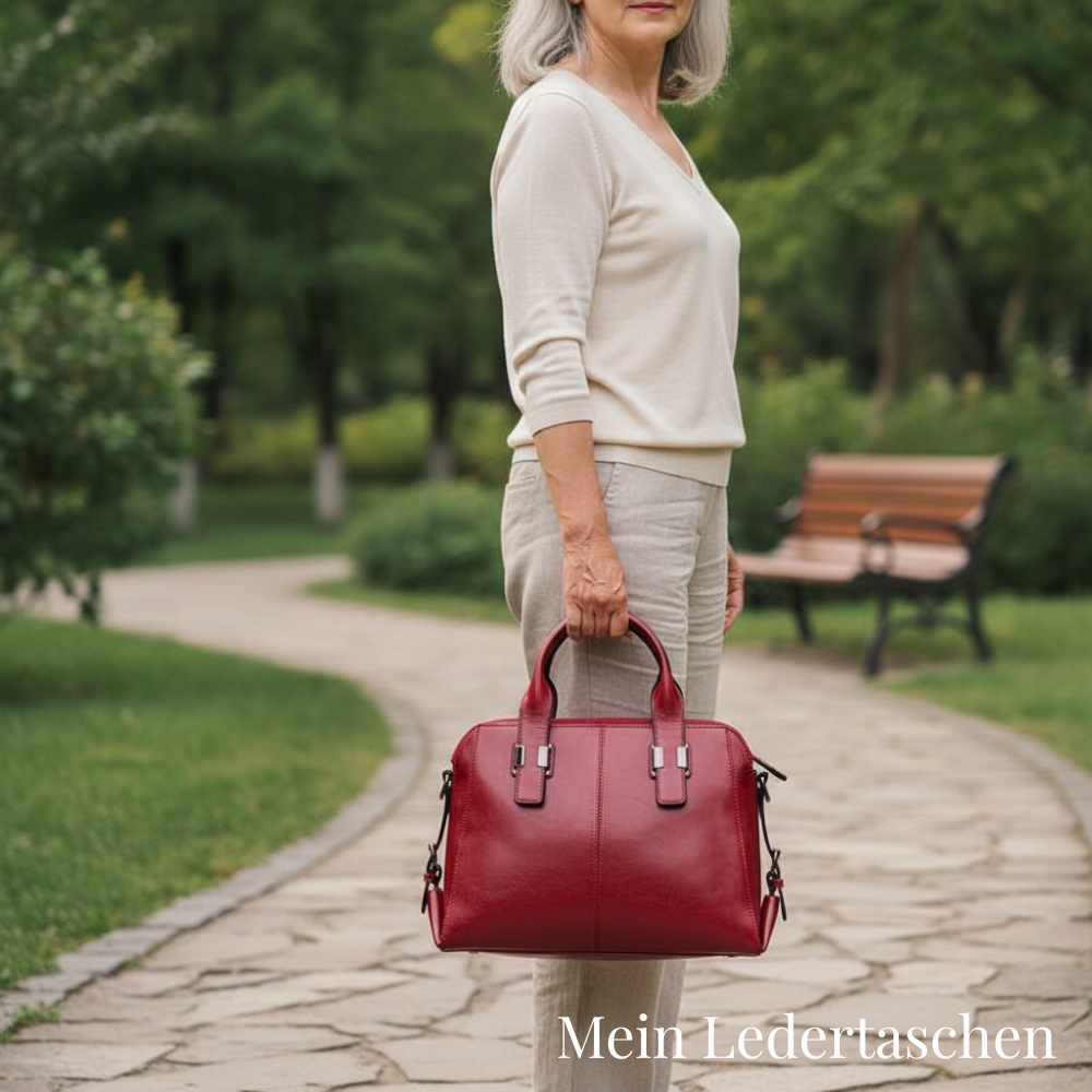 Rode luxe bucketbag