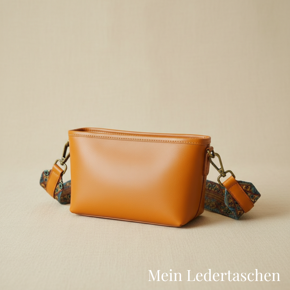 Vintage leren tas van Tamar