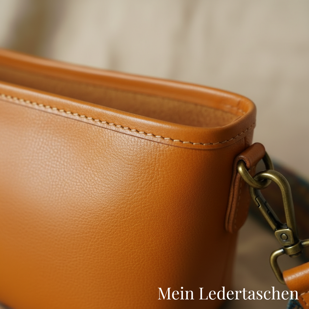 Vintage leren tas van Tamar
