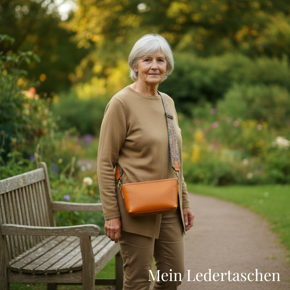 Vintage leren tas van Tamar