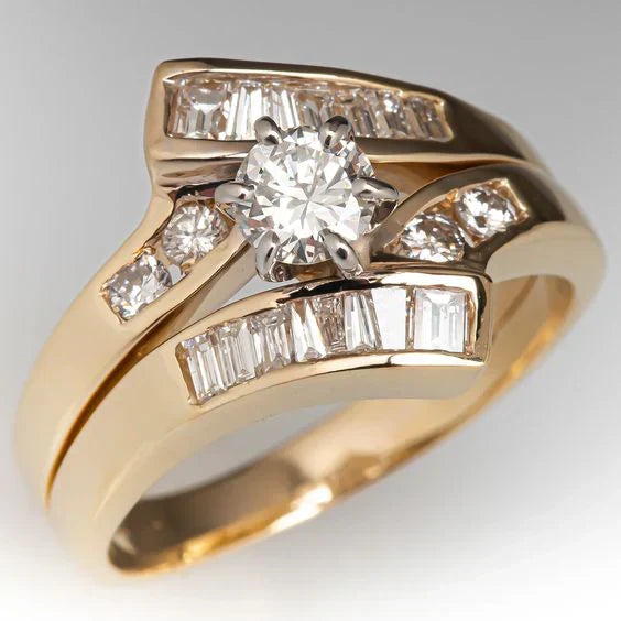 Vintage-Diamantring in Gold
