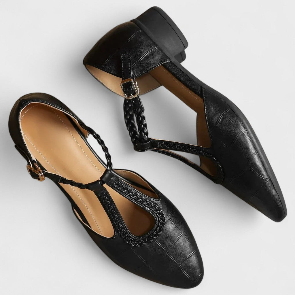 Safia – Orthopedische leren ballerina
