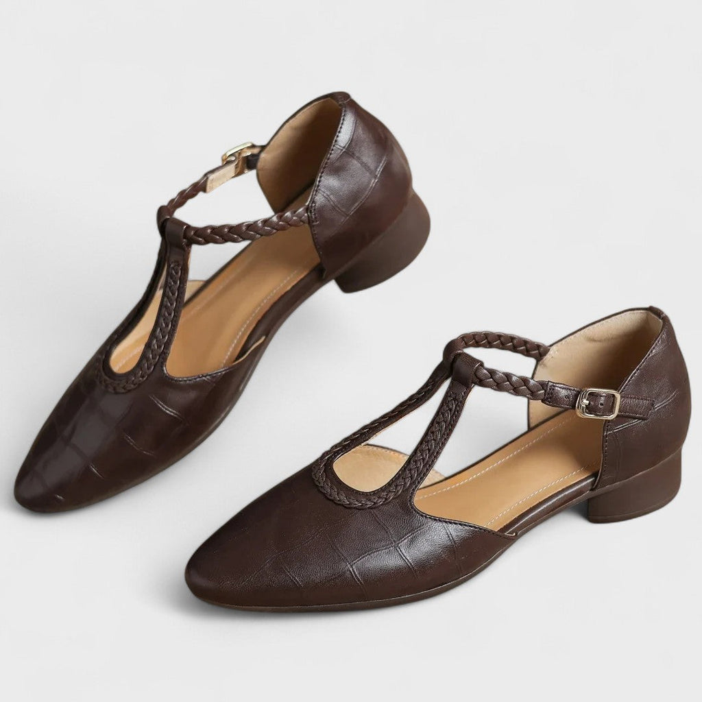 Safia – Orthopedische leren ballerina