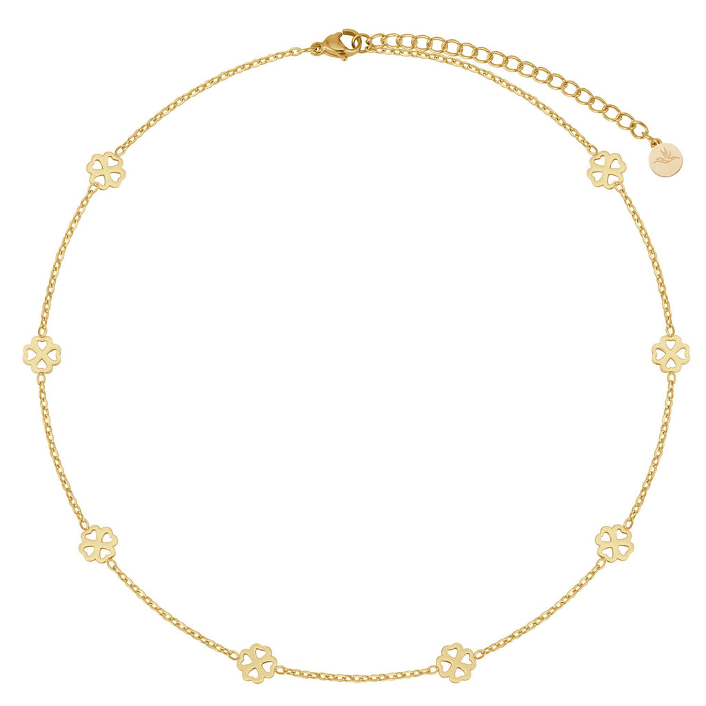 BonnyBliss ketting klaverblad goud