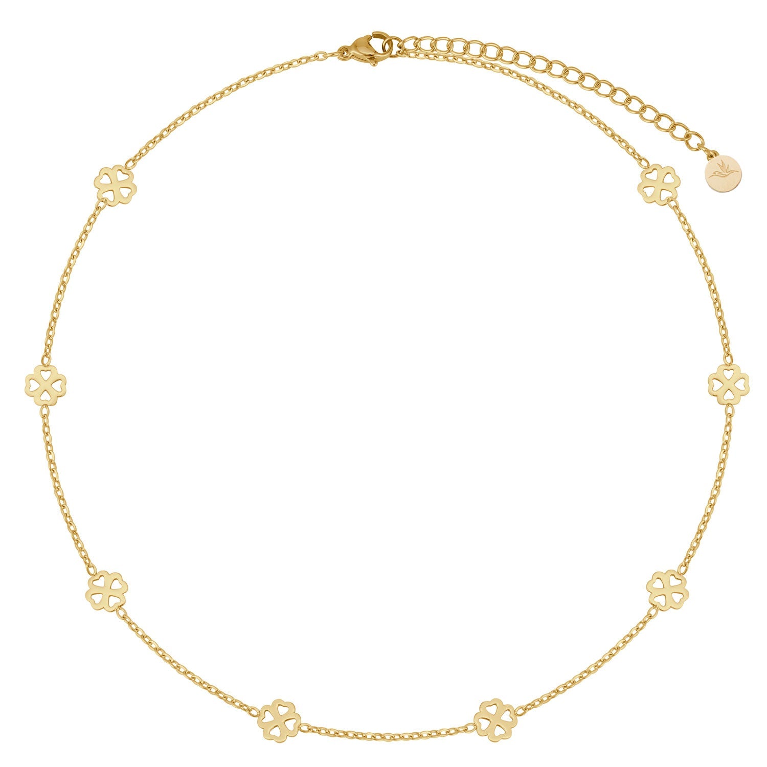 BonnyBliss ketting klaverblad goud