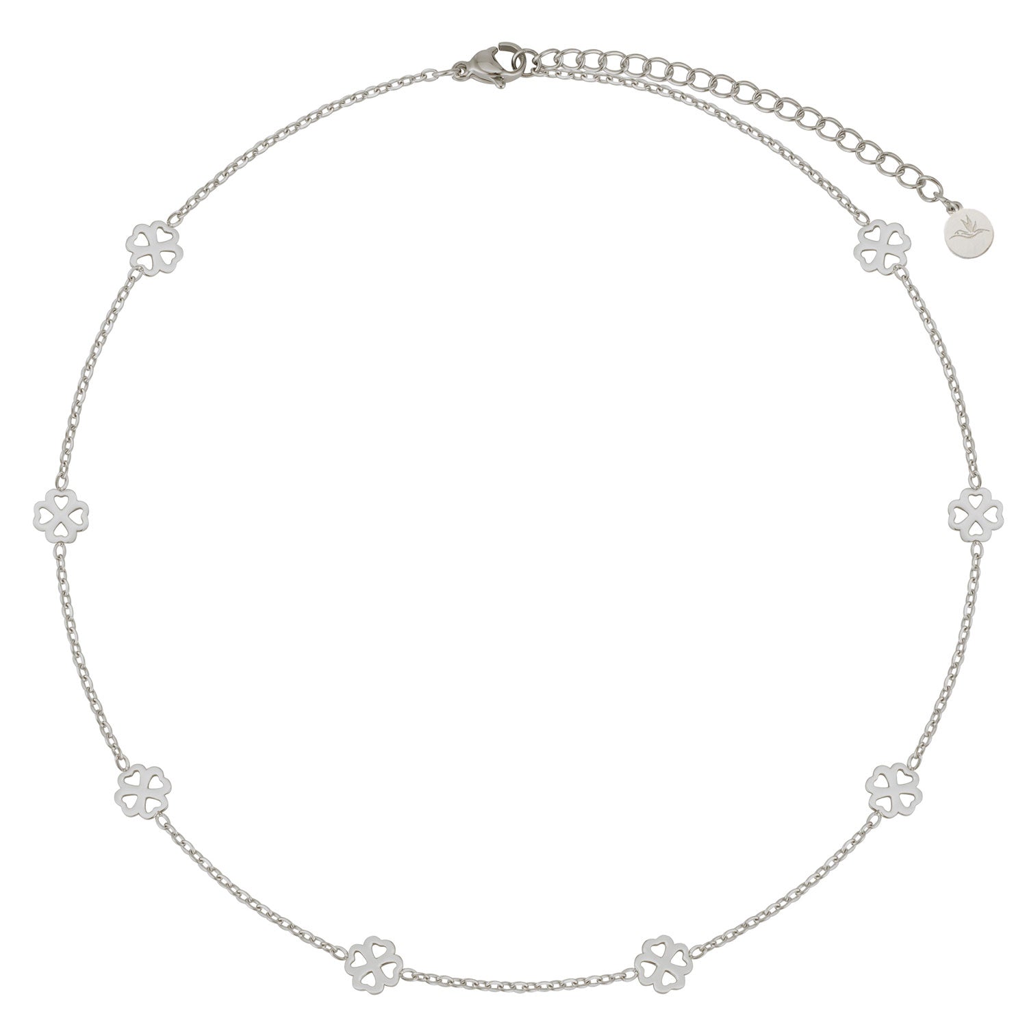 BonnyBliss ketting klaverblad zilver