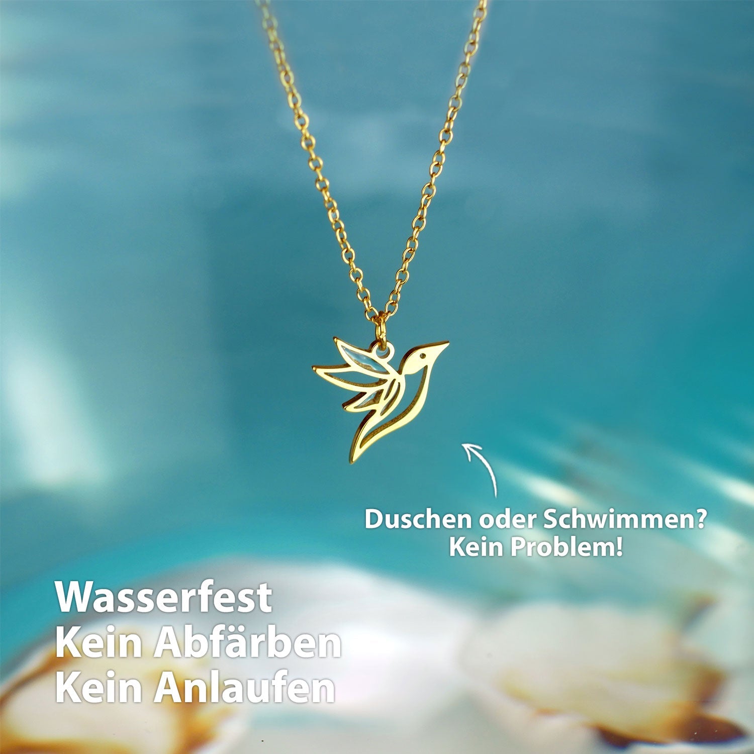 BonnyColibri Ketting Kolibrie Goud
