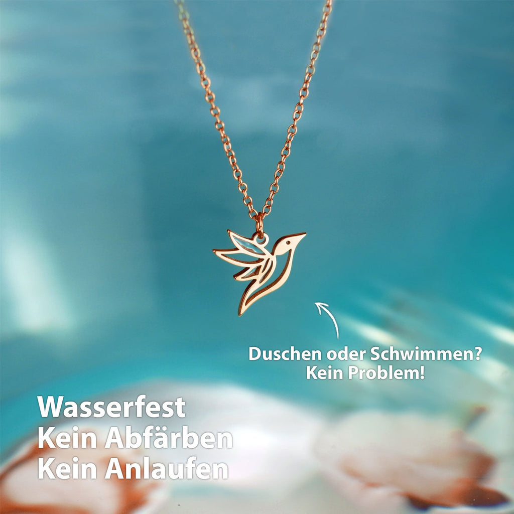 BonnyColibri ketting kolibrie rosé goud