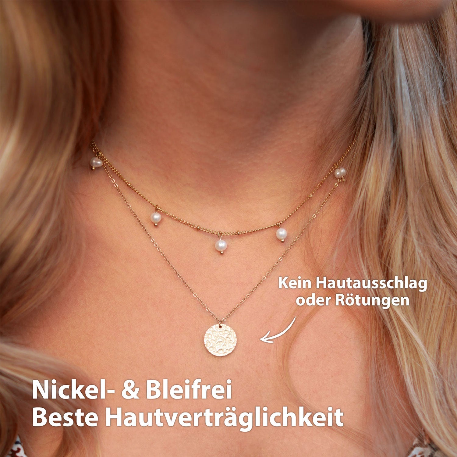 BonnyMoonbase ketting met plaatje zilver