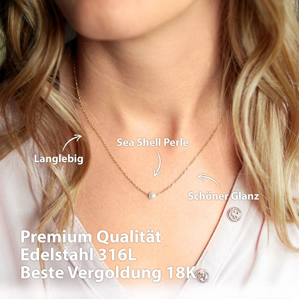 BonnyPearl ketting met parelgoud
