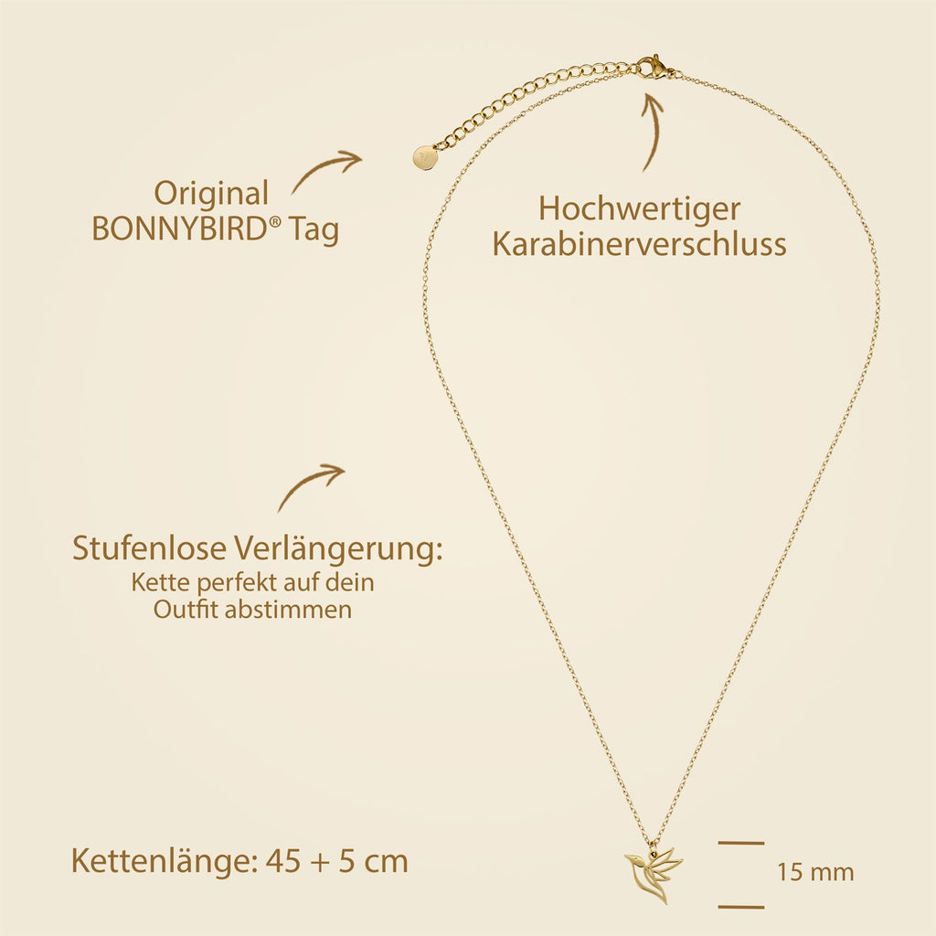BonnyColibri Ketting Kolibrie Goud