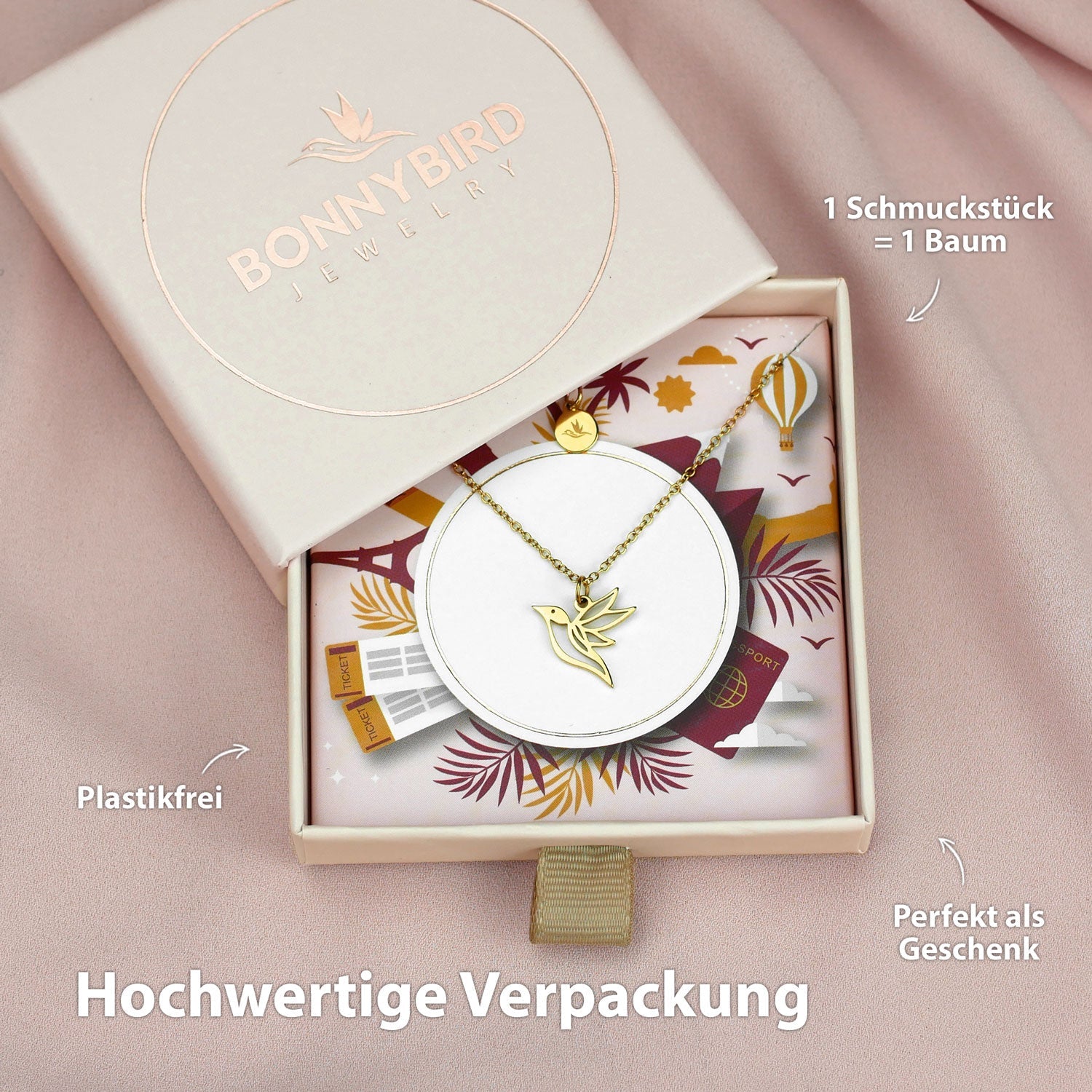 BonnyColibri Ketting Kolibrie Goud