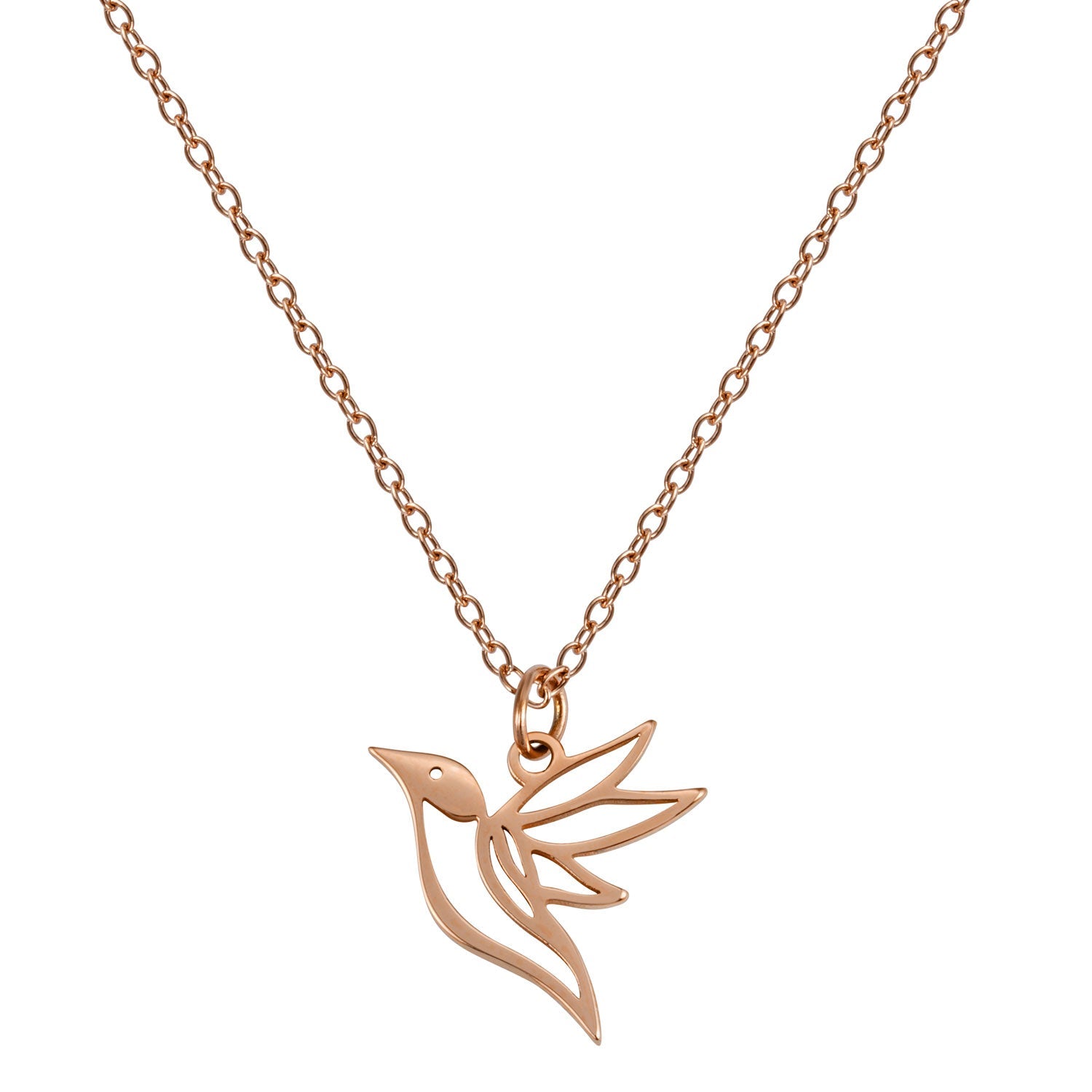 BonnyColibri ketting kolibrie rosé goud