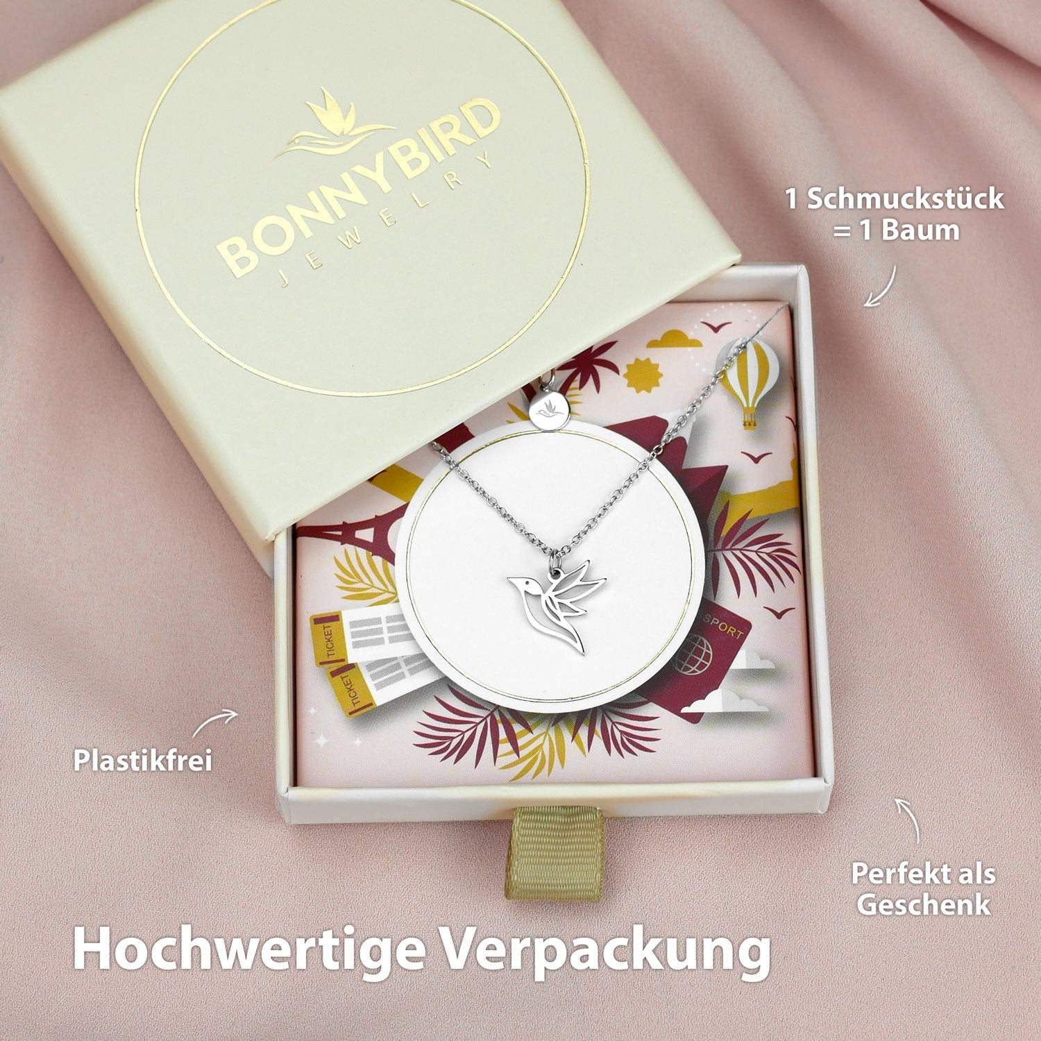 BonnyColibri ketting kolibrie zilver