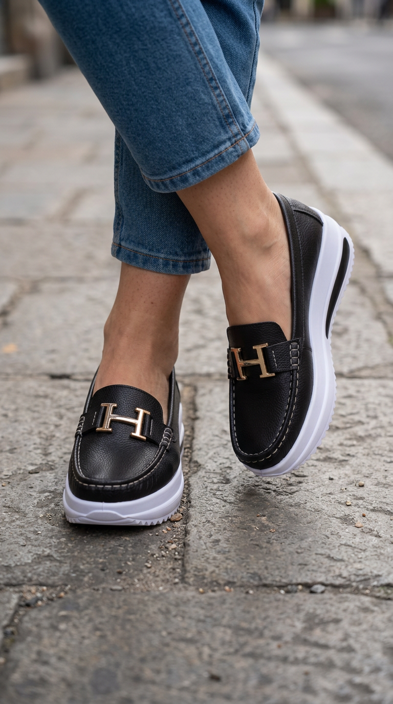 Lunette™ - Elegante Halbschuhe mit Plateau