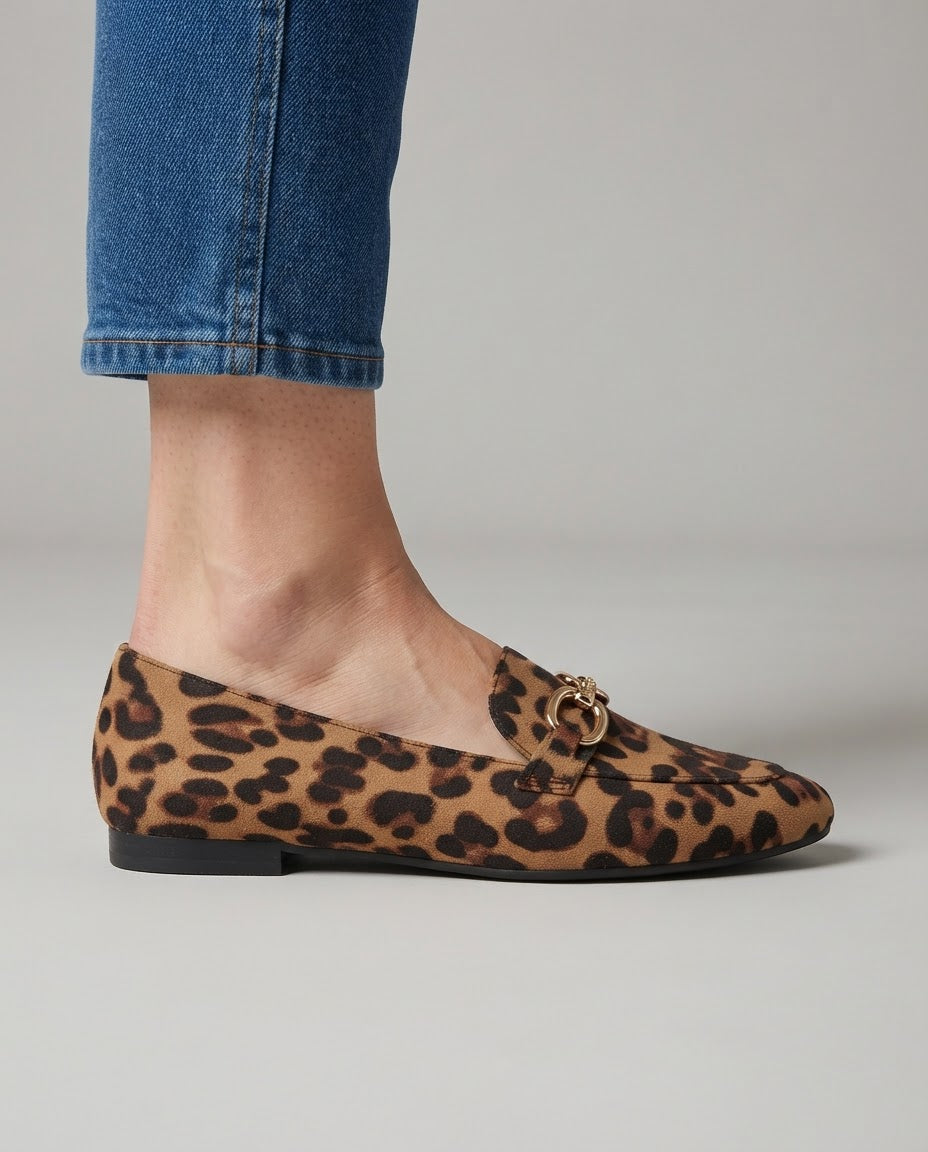 Luravia™ - Stilvolle Halbschuhe aus Leoparden-Daim