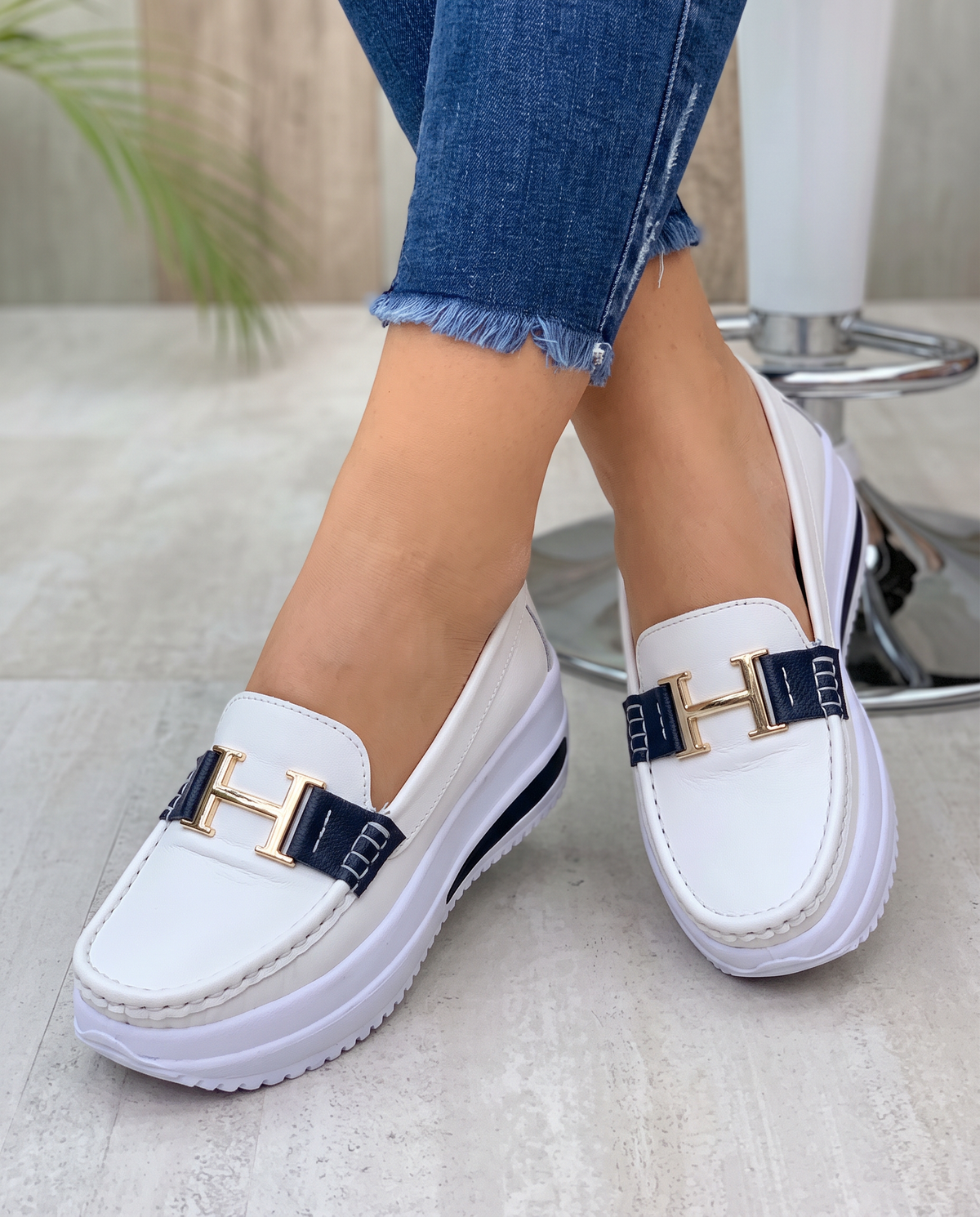Lunette™ - Elegante Halbschuhe mit Plateau