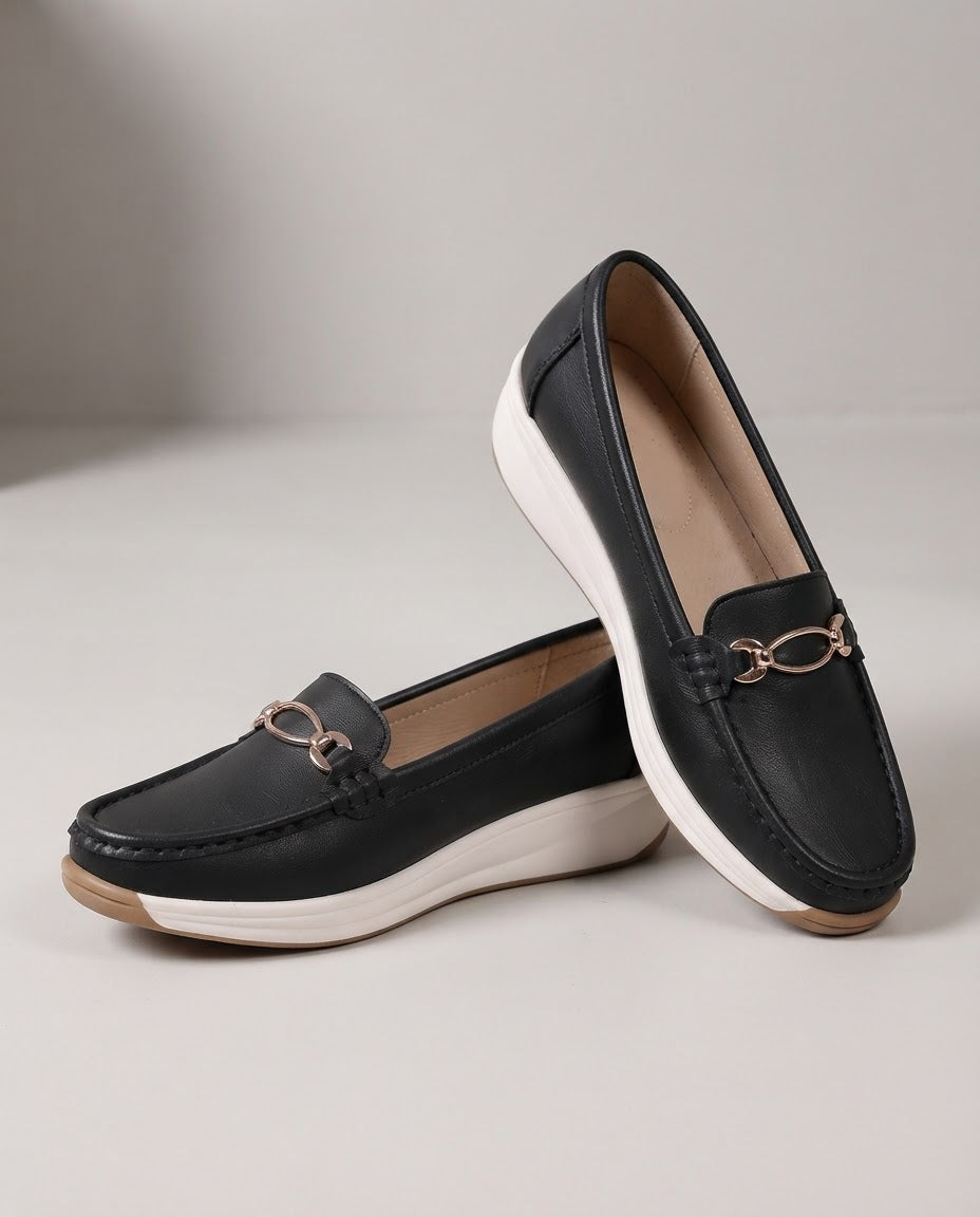 Ornellaine™ - Bequeme Halbschuhe mit Mors-Detail