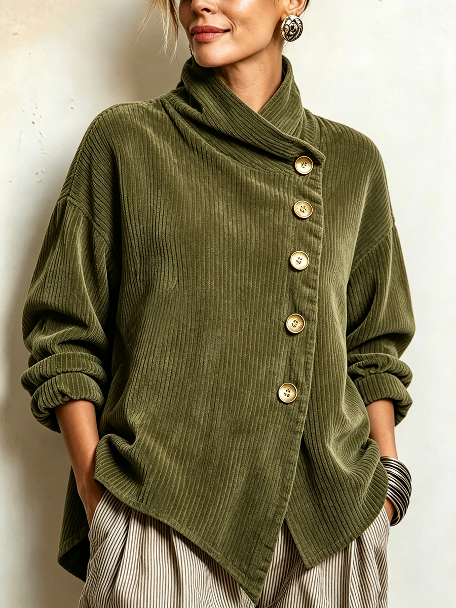 Cialenna™ - Feiner Pullover aus Rippvelours