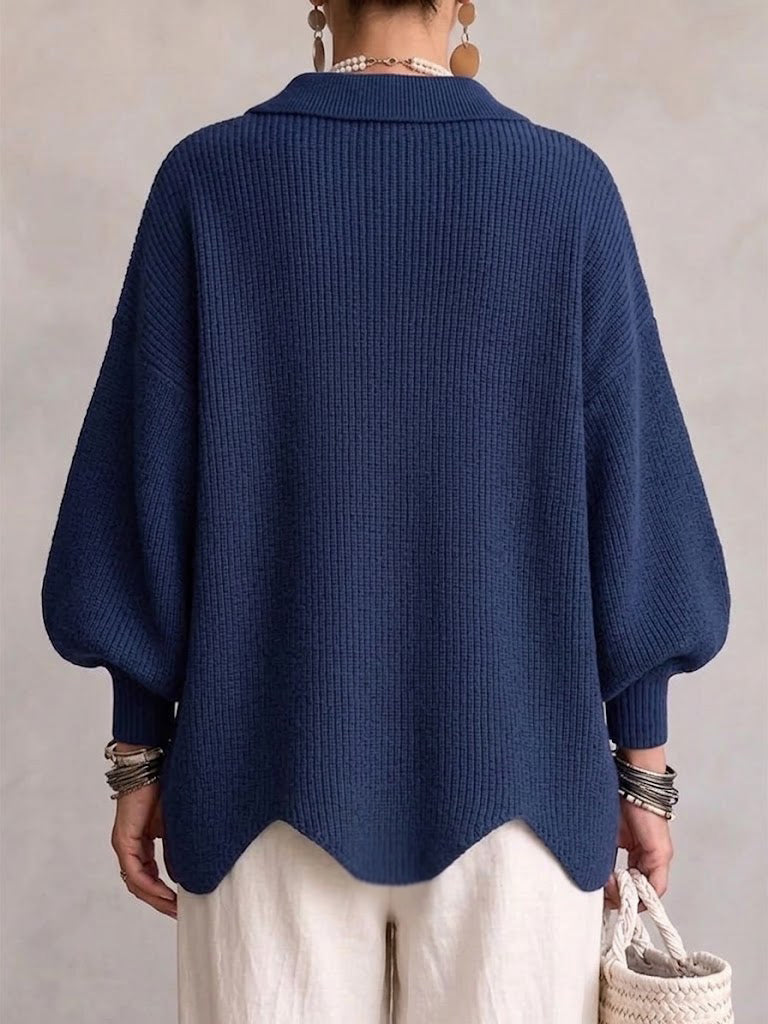 Victoire | Cardigan oversize avec boutons dorés imposants