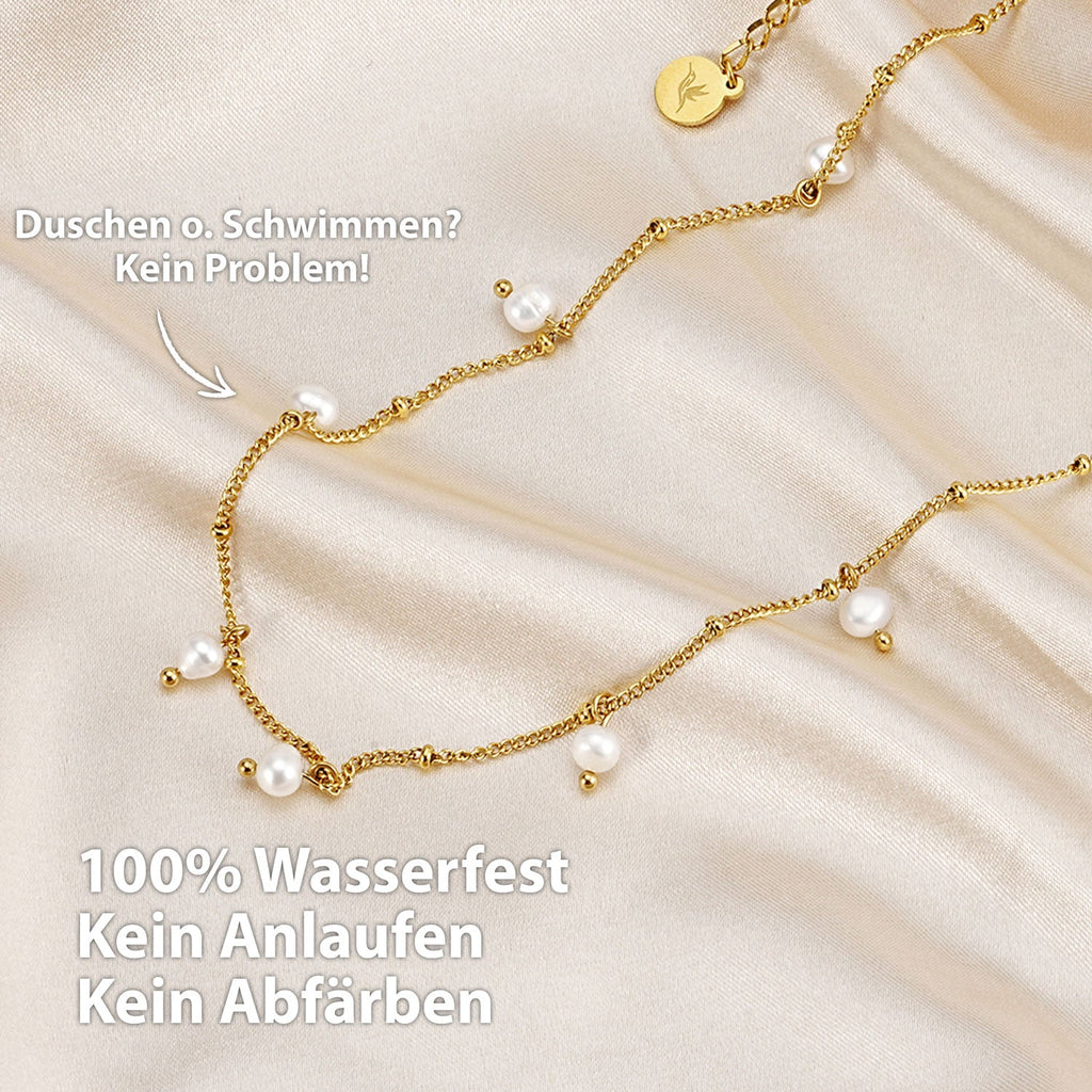 BonnyOcean gouden ketting met echte zoetwaterparels