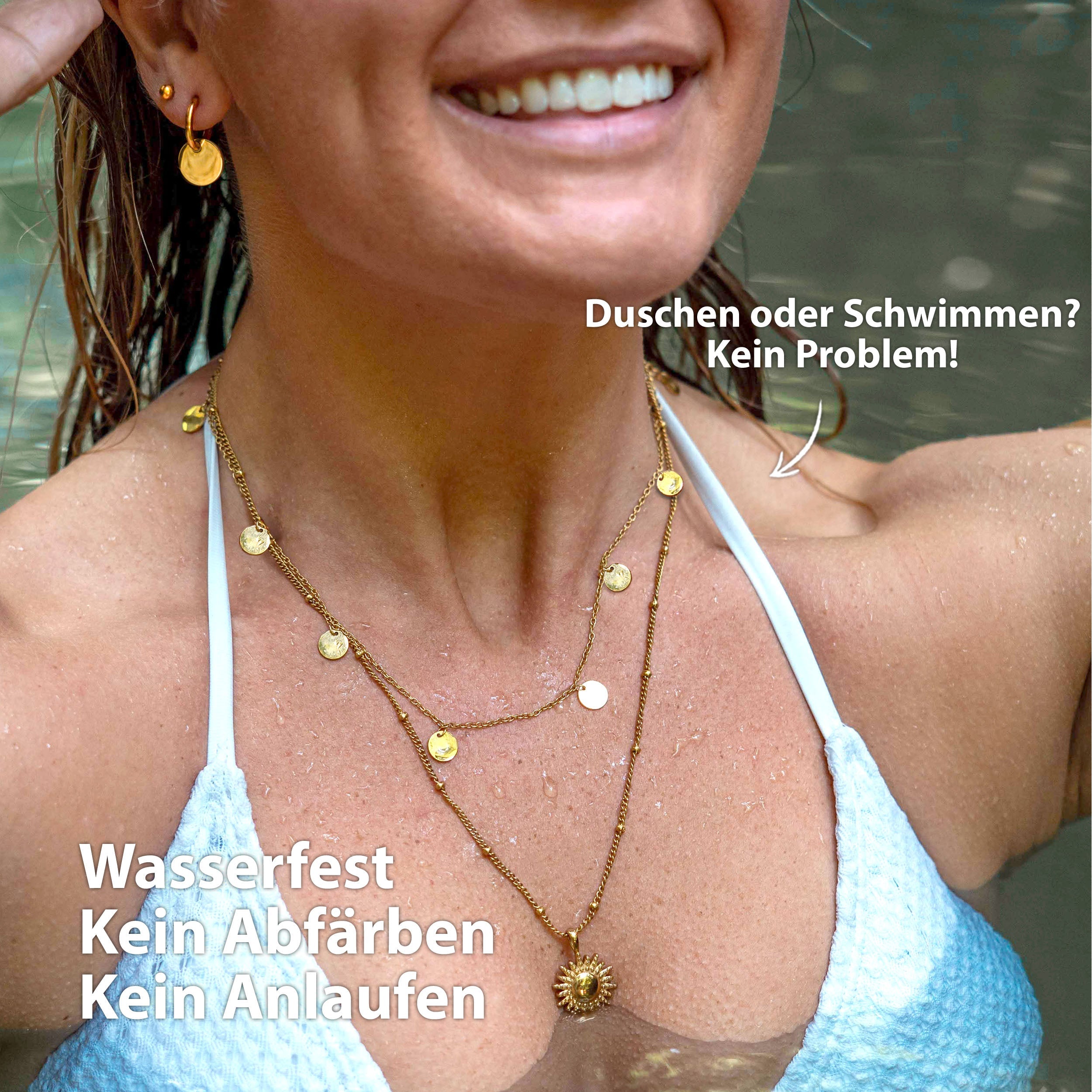 BonnyCoin ketting met gouden plaatjes