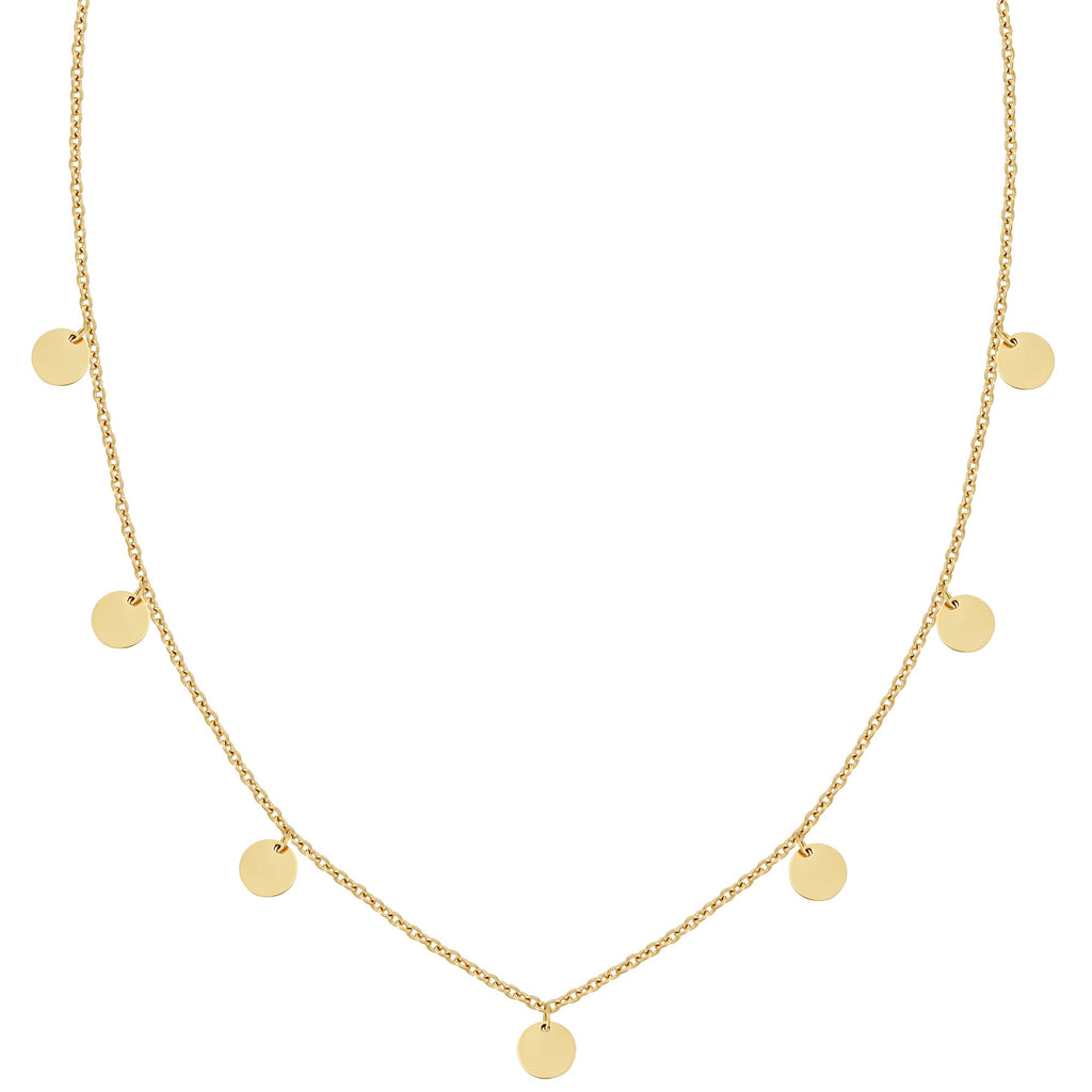 BonnyCoin ketting met gouden plaatjes