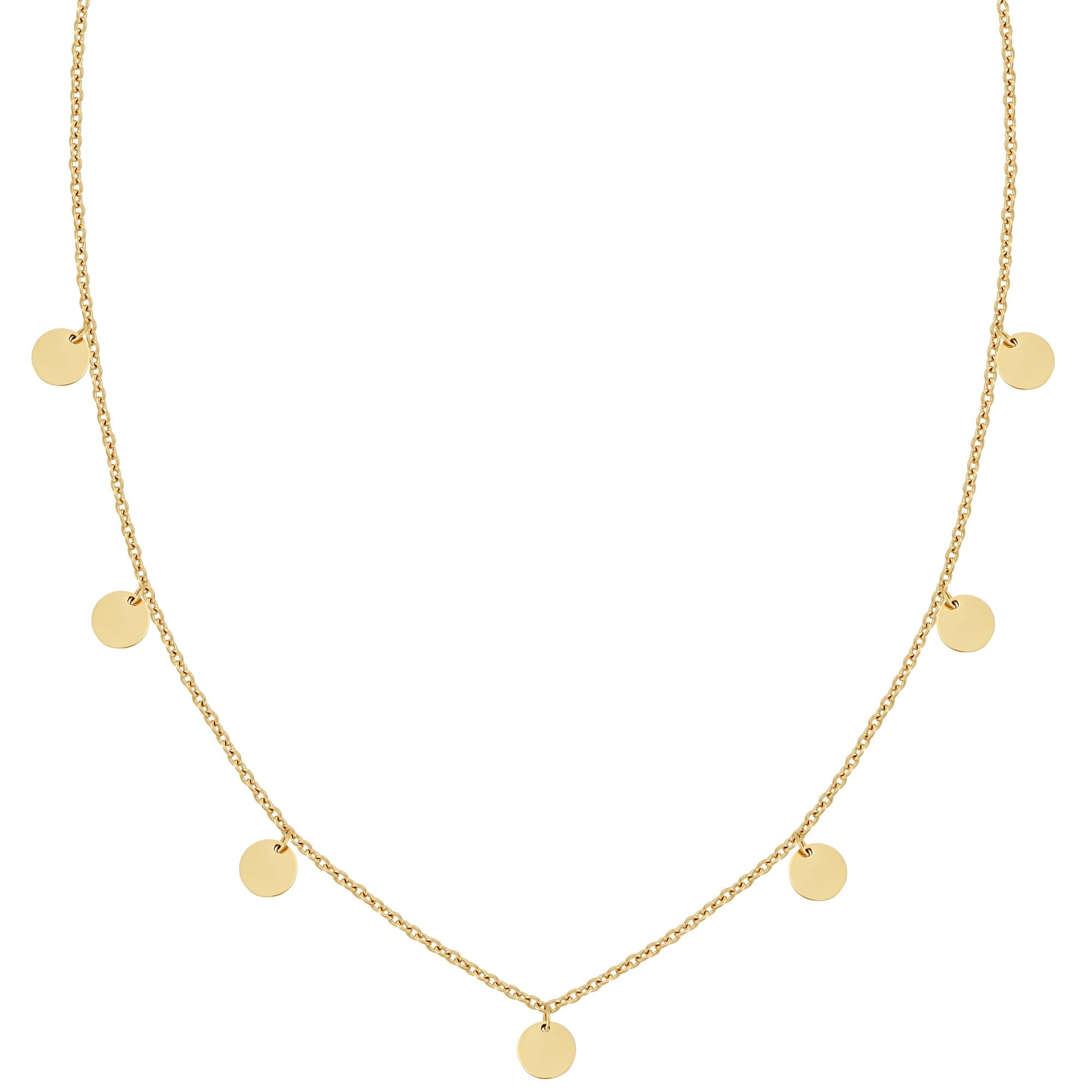 BonnyCoin ketting met gouden plaatjes
