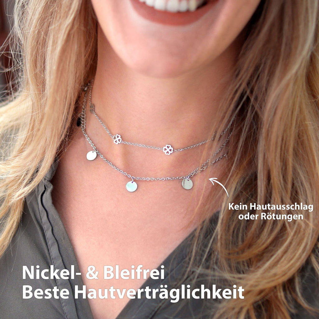 Bundel: BonnyCoin plaatketting + armband zilver