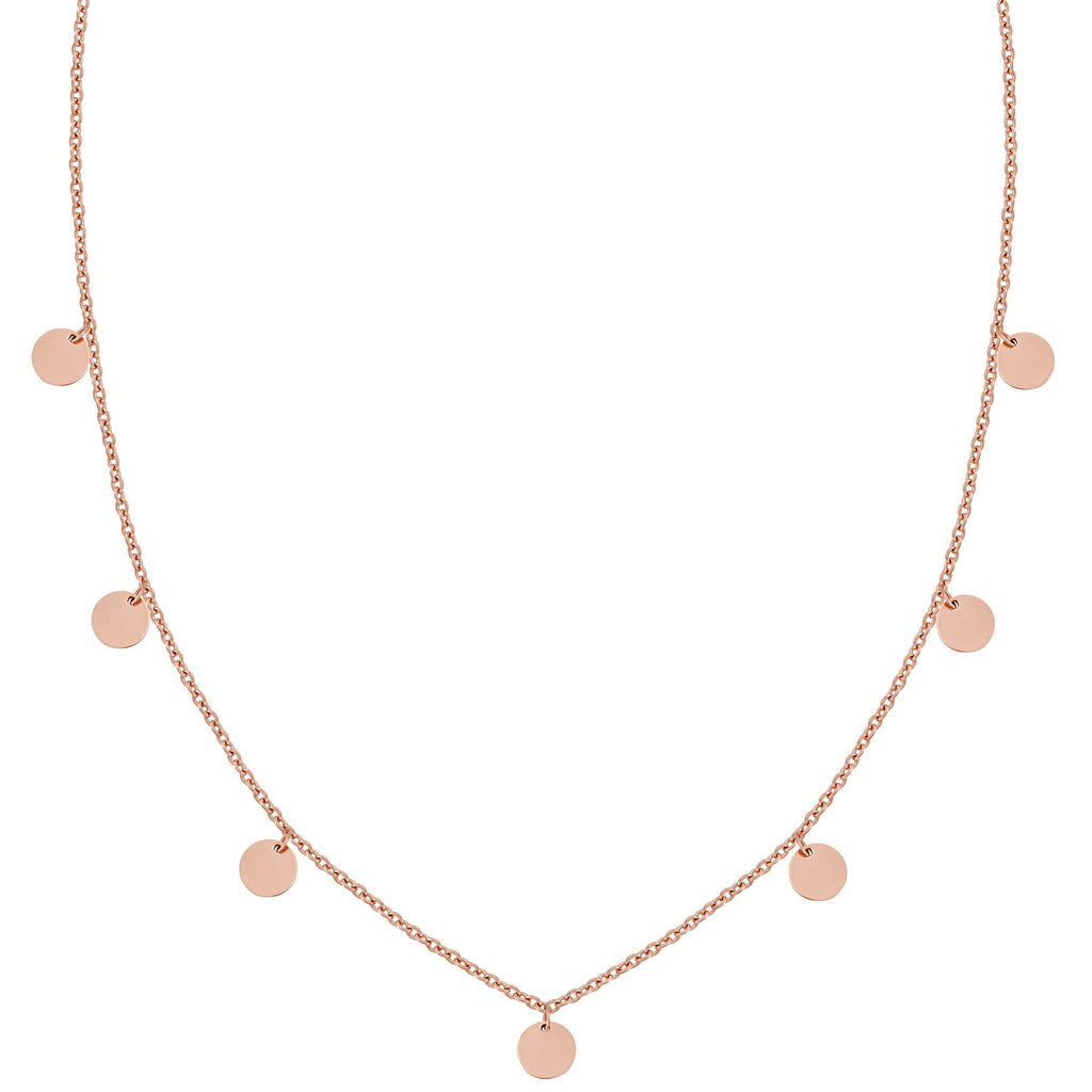 BonnyCoin ketting met rozenplaatje