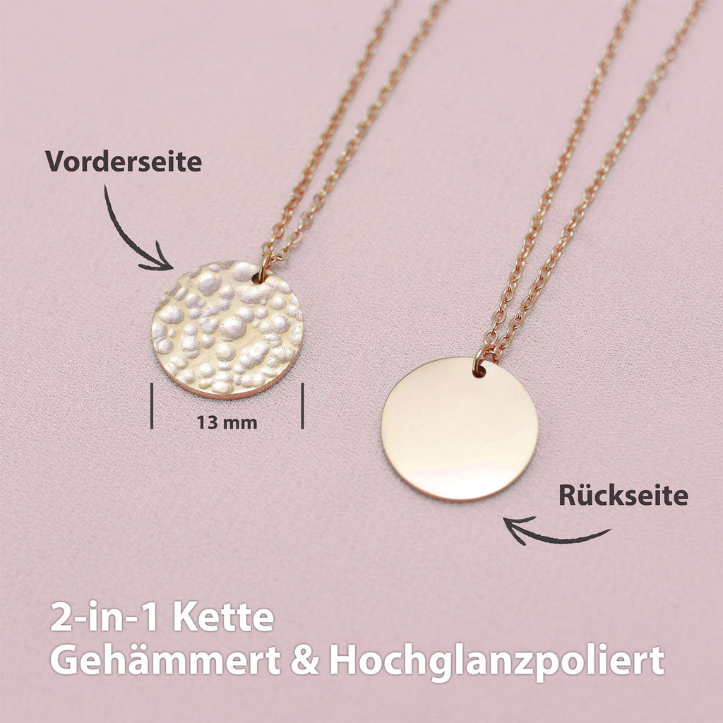 BonnyMoonbase ketting met rozenplaatje